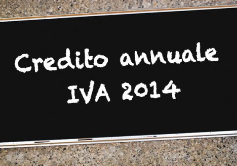 Credito annuale IVA 2014