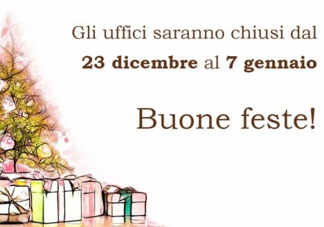 Natale 2017 chiusura uffici