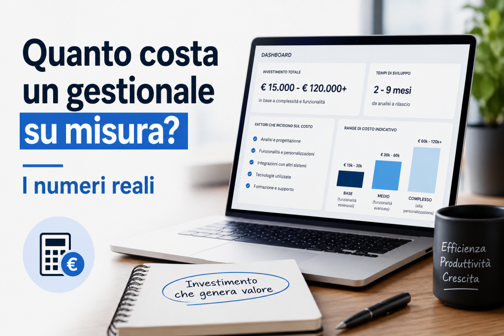 Quanto costa un gestionale su misura? I numeri reali